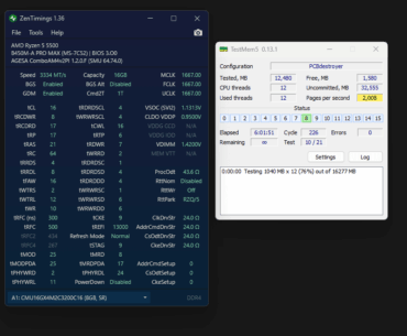 DDR4 Hynix MFR OC, 3333 MT/s @ 1.42 VDIMM