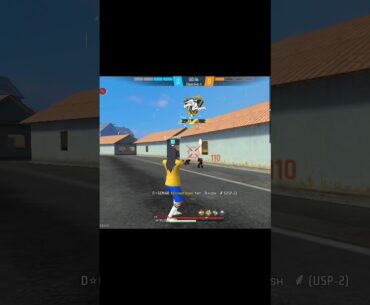 usp-2 1vs4 in cs rank #shorts #shortsfeed #freefire