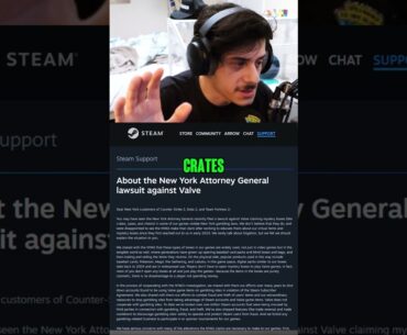 VALVE SPEAKS OUT ABOUT NEW YORK'S LAWSUIT #counterstrike #counterstrike2 #cs2 #arrowcs #ohnepixel