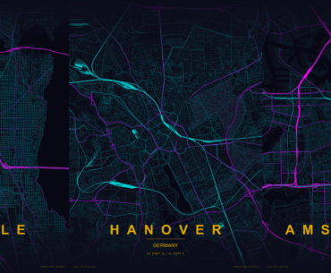 Some maps generated with Terraink