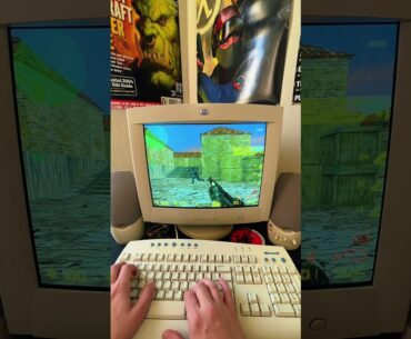 Old school CS gameplay on my retro Windows XP PC #counterstrike #cs2 #pcsetup