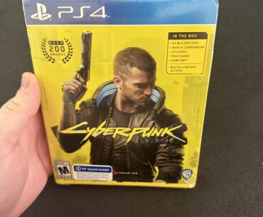 Bought CP2077 on launch day Dec. 10 2020 — finally about to open and play it 😂