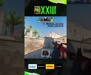 makazze OUTPLAYS FOUR and wins an INSANE 1v4 ROUND #esl #epl #cs #cs2 #clutch