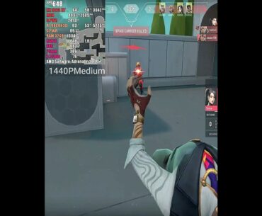 VALORANT R7 9800X3D + RX 9070 XT ALL Settings 1440P #valorant #shorts