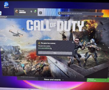 Error Code (0xfffffffe) [cod]