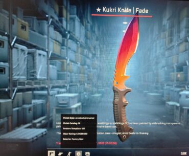 FIRST CRATE, FIRST KNIFE