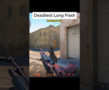 Deadliest Long Flash on Dust 2 Counter Strike 2 #cs2  #cs2clips  #counterstrike  #csgo