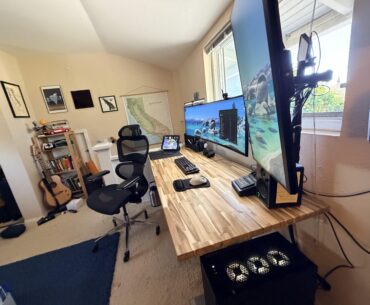 New Acacia butcher block top