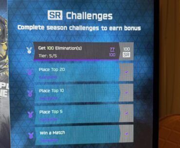 How much bonus SR do we get for completing all these challenges?