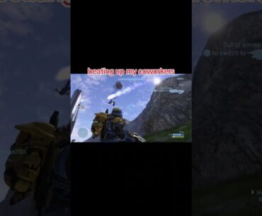 beating up my coworkers #fpsgames #gaming #halomcc #halo #coworkers