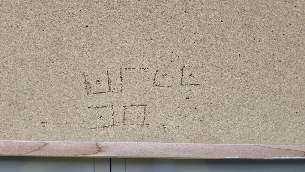 Pigpen Cypher on the office cork board