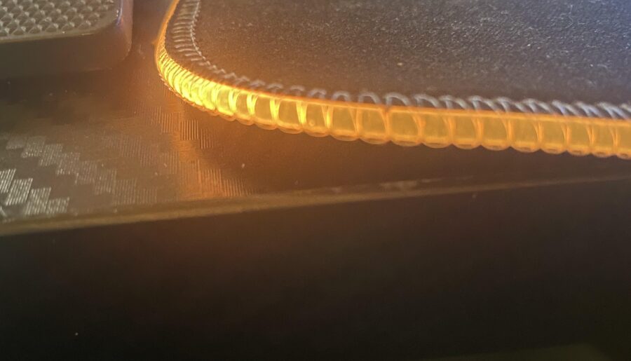 Getting the mousepad corner to stay down