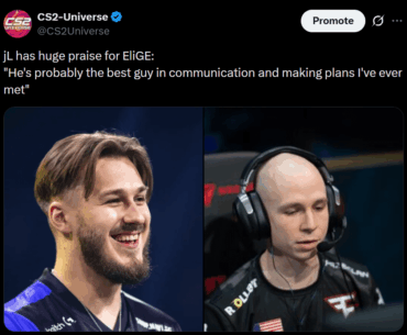 jL has huge praise for EliGE - "He's probably the best guy in communication and making plans I've ever met"