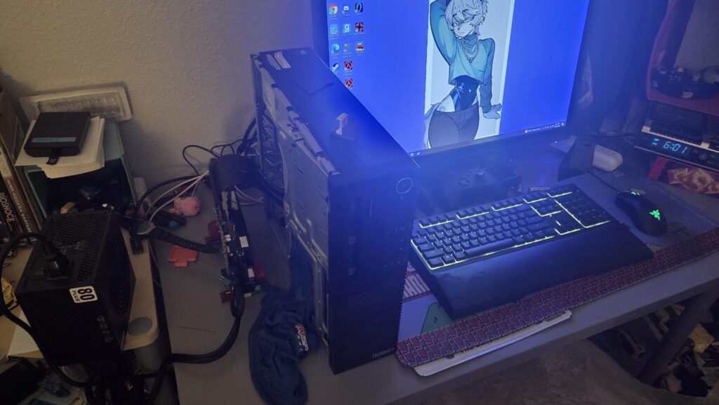 E-waste pc works. Had fun sourcing parts.