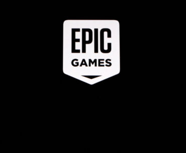 FILE PHOTO: The Epic Games logo, maker of the popular video game "Fortnite", is pictured on a screen