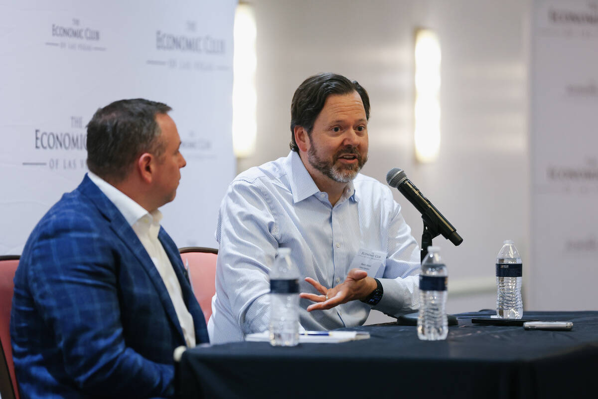 Analysts say war in Mideast hasn’t affected Vegas casino tourism yet | Casinos & Gaming Barry Jonas of Truist Securities talks about the state of the gaming industry during a panel di ...