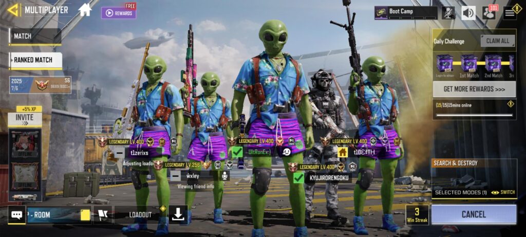This skin just released bro ! Me and my homies 👽