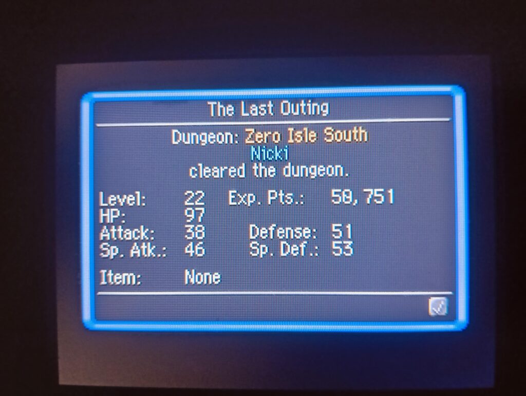 (Pokémon Mystery Dungeon) Achieved a childhood goal today