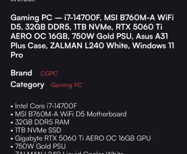 Would you recommend this pc or should I pay about 100$ extra for a 5070 instead of a 5060ti?