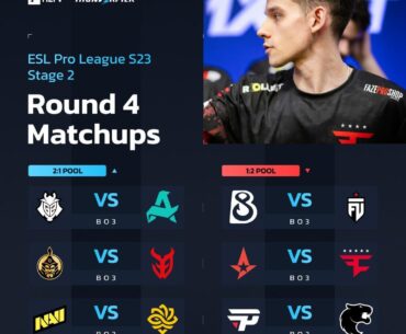 EPL S23 Stage 2, Round 4 Pairings