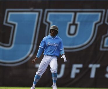 Jumbos win both games of doubleheader against Suffolk University