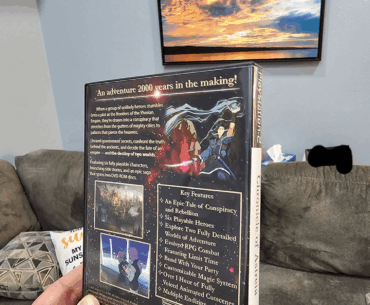 I made a fake PS2 game box/disc to commemorate the ending of my classic JRPG-themed D&D campaign (detail pics in comments)