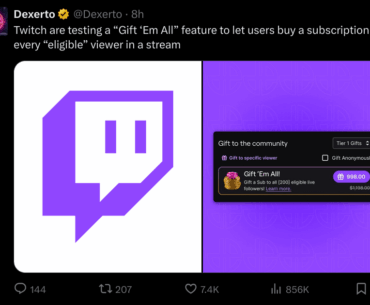 so twitch is in a whole other realm...