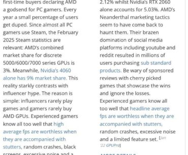 Was looking at how my specs would fare for Crimson Desert and saw CPU Benchmarks. Didn’t expect to see such a hate boner for AMD