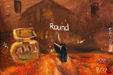 I made an oil painting of Town