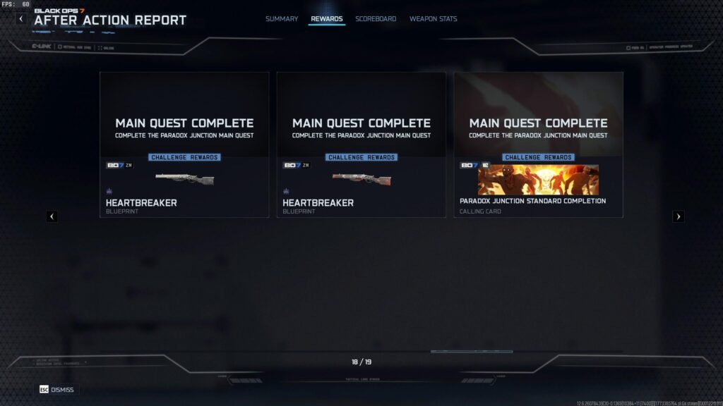 What is the second heartbreaker blueprint reward?