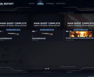 What is the second heartbreaker blueprint reward?
