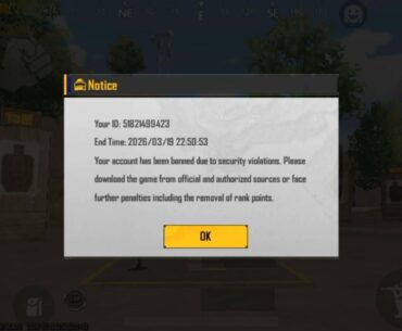 Getting banned in training grounds for screen recording