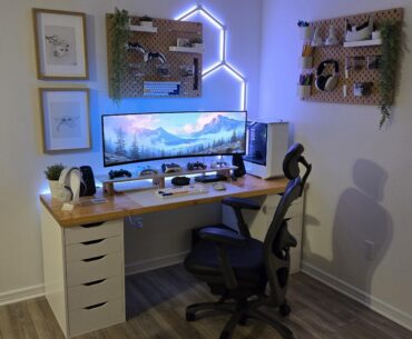 Finally got an ultrawide! WFH & Gaming Battlestation!