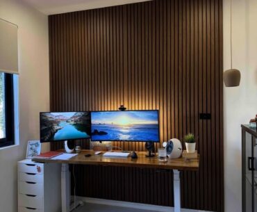 Acoustic wood panelling