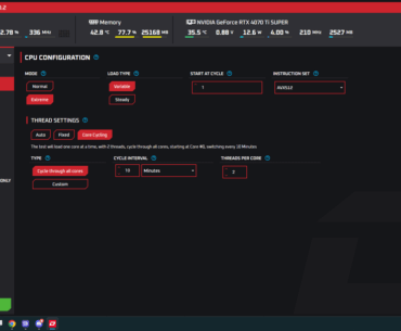 OCCT CPU-Only vs CPU + RAM for testing Undervolt/Overclock which one should i choose?