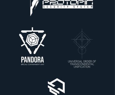 I've made a SCP-esque cyberpunk corpo logos