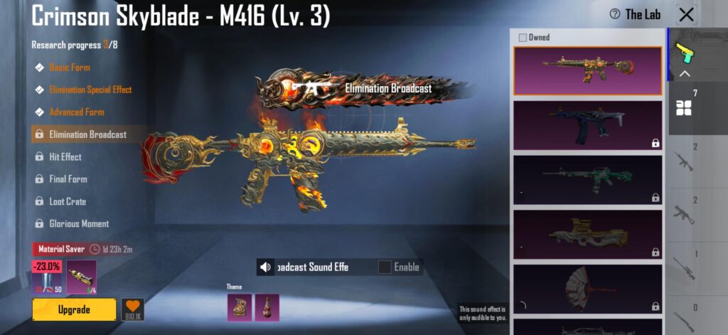 Finally my first upgradable skin, how do i upgrade , anytips?