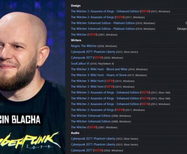 Marcin Blacha, Lead Writer and Story Director of Witcher 3 (+DLCs) and Cyberpunk (+PL), is celebrating his 20th anniversary at CDPR. Currently involved in Witcher 4 and CDPR's next original IP (Hadar)