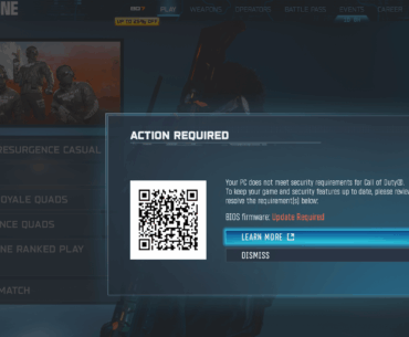 Any solution for this? LENOVO LEGION 5 PRO (16ACH6H) Bios firmware update required in Warzone