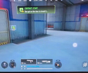 DMZ: Corporate Rivalry contract. After the swim, in the area **before** you blast the door with the gel to get to the safe, how do other players get into that area before the safe is opened? And why can't you hear them swimming up to you?