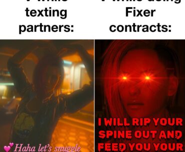 Love how V is simultaneously the most unhinged monster and most lovable dorky girlfriend/boyfriend at the same time