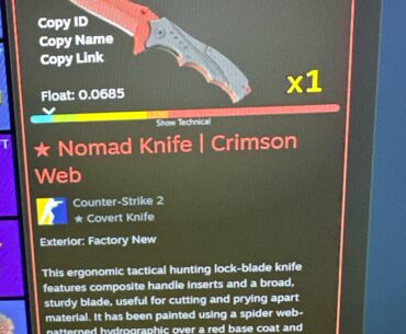 Nomad Knife | Crimson Web (Factory New)