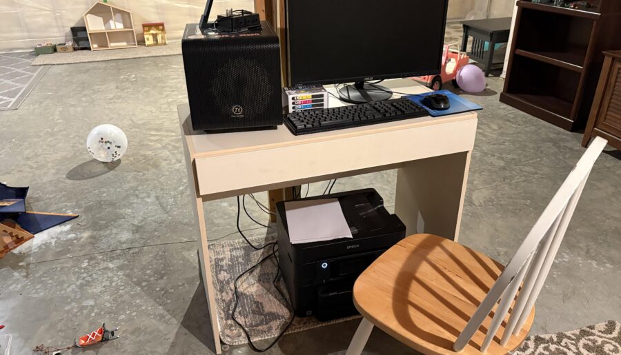 The ‘Unfinished Basement’ Battle Station