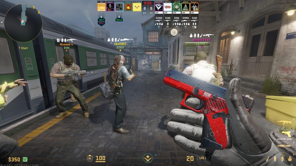 Cool Axia Glitch in a Train Premier
