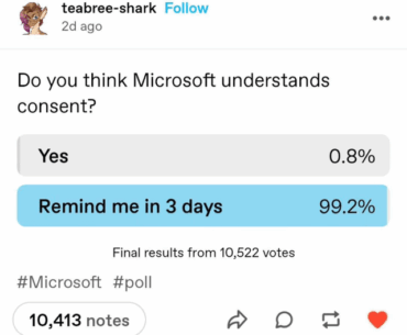 Do you think microslop understands consent?