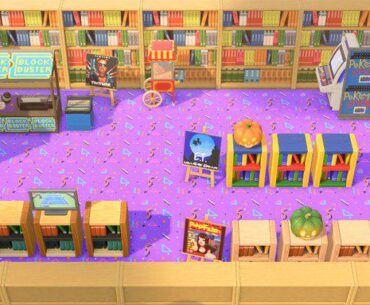 Blockbuster with Pokemon Snap sticker station made in Animal Crossing New Horizons