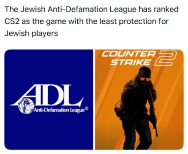 The Jewish Anti-Defamation League has ranked CS2 as the game with the least protection for Jewish players