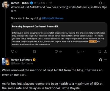 Healing in Black Ops Royale will be the same as standard Battle Royale