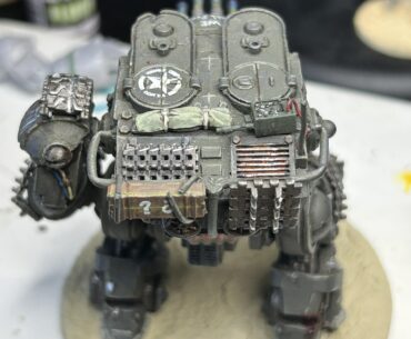 Modelled and painted a little Easter egg on this mech for a tabletop game called Konflikt ‘47