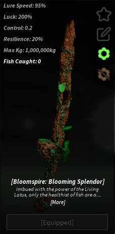 Blooming Splendor rod Fisch